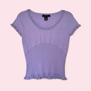 Vintage Lavender Short Sleeve Top